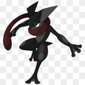 Black Greninja By - Greninja Shiny Pokemon, HD Png Download - evolution png