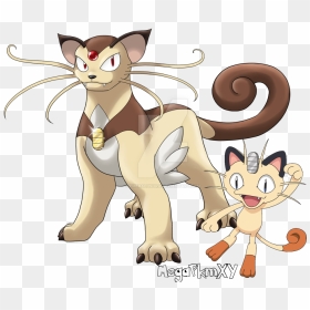 According To The Let"s Go Pikachu Eevee Gimmicks - Meowth Pokemon Png, Transparent Png - evolution png