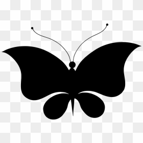 Silhouette, Butterfly, Insect, Wings, Animal, Flourish - Borboletas Pretas Png, Transparent Png - mariposa png