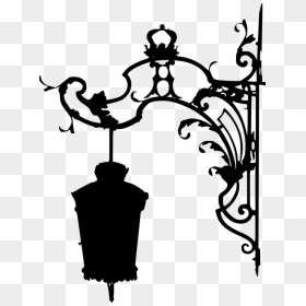 Silhouette, Replacement Lamp, Lantern, Candle, Lighting - Hanging Lamp Png On Street, Transparent Png - temple lamp png