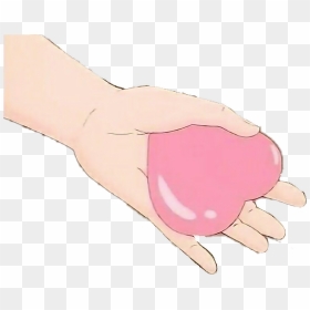 Kokoro Love Heart Sticker - Anime Hand With A Heart, HD Png Download - heartin png