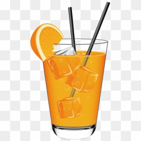 Soft Drink Orange Juice Cocktail Non-alcoholic Drink - Cold Drink Vector Png, Transparent Png - cool drinks glass png