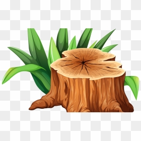 Tree Cut Down Clipart Freeuse Wooden Stump Art - Tree Stump Clipart Png, Transparent Png - tree wood png