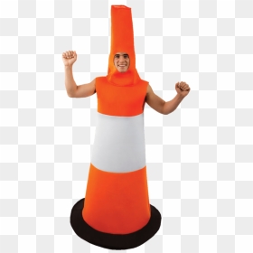 Man Dressed As Traffic Cone, HD Png Download - traffic cone png