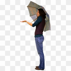 Girl With Umbrella Png, Transparent Png - girls png images