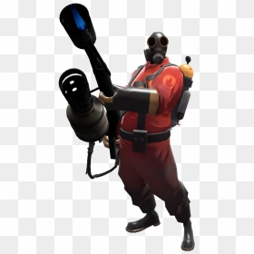 Flamethrower Transparent Pyro - Pyro Tf2, HD Png Download - flamethrower png