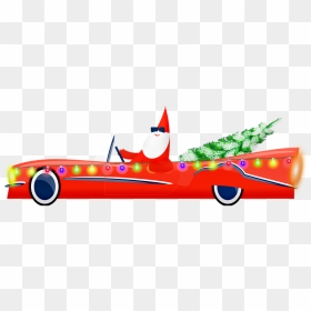 Car Santa Claus Png, Transparent Png - christmas papa png