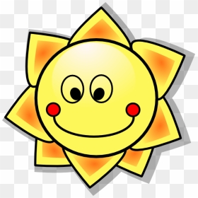 Smiling Cartoon Sun Svg Clip Arts - Morning Greetings In Chinese, HD Png Download - sun png hd