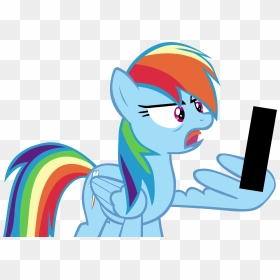 Absurd Res, Artist - Mlp Rainbow Dash Angry, HD Png Download - swirl vectors png