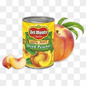 Sliced Yellow Cling Peaches In 100% Juice - Canned Peaches In Own Juice, HD Png Download - fruits juice png