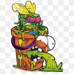 Vomiting Bucket Smashers - Cartoon, HD Png Download - flower bucket png