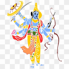 Lord Vishnu - Clipart Lord Ram Png, Transparent Png - lord vishnu png