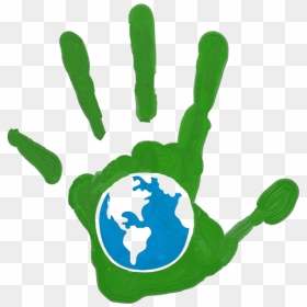 Download Earth Day Png Hd - Paint Hand Print, Transparent Png - earth png hd
