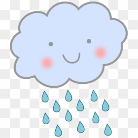 Rain Clouds Clip Art - Cute Rain Cloud Clip Art, HD Png Download - rain png hd