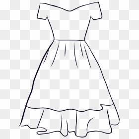 Dress Drawing Png - Vestido Drawing, Transparent Png - png stickers for picsart