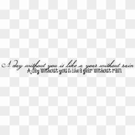 Calligraphy, HD Png Download - rain png hd