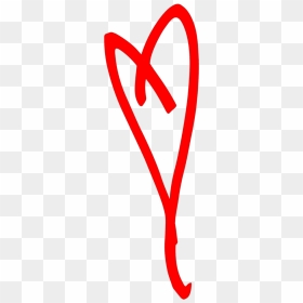 Transparent Hand Drawn Heart Png - Hand Drawn Heart In Red, Png Download - heartin png