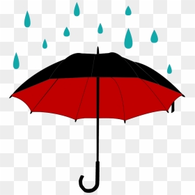 Clipart Of Umbrellas And Rain - Rain Umbrella Transparent Background, HD Png Download - rain png hd