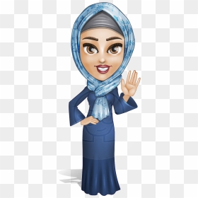 Men Clipart Business Woman - Cartoon Woman Hijab Png, Transparent Png - business girl png