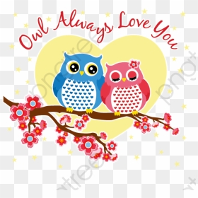Love Clipart Owl - Transparent Love Owl, HD Png Download - love couple png