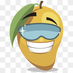 Cartoon Clip Art Glasses - Jus Mango Png Cartoon, Transparent Png - yellow mango png