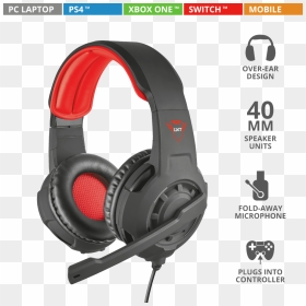 Trust Gxt 310 Radius Gaming Headset, HD Png Download - mobile headphone png