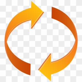 Transparent Orange Arrow Icon Png - Loop Clipart, Png Download - orange arrow png