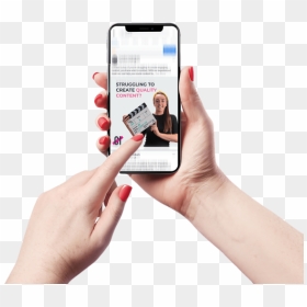 Social Media Content - Iphone Xr Hand Png, Transparent Png - digital media png