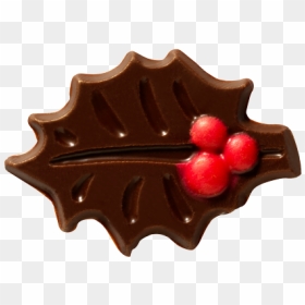 Chocolate, HD Png Download - holly leaves png
