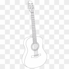 Acoustic Guitar Outline, HD Png Download - gitar png