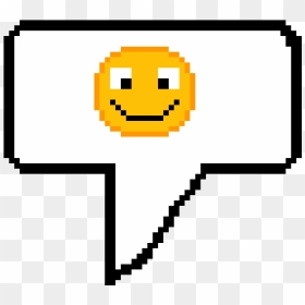 Happy Emoji Speech Bubble - Mangekyo Sharingan Pixel Art, HD Png Download - happy smiley png