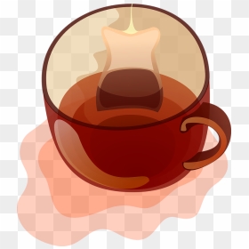 Free Vector Glass Mug Of Tea Clip Art - Tea Clip Art, HD Png Download - tea cup vector png