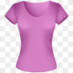 Female Pink Shirt Png Clipart - Blouse Clipart Transparent Free, Png Download - ladies suits png