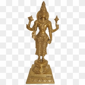 Bengaluru Bronze Lord Vishnu Narayana Standing Sclupture, - Kartikeya, HD Png Download - lord vishnu png