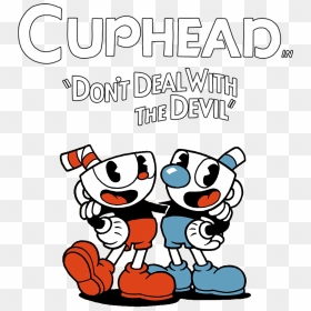 Cuphead Logo And Mascots - Cuphead And Mugman Png, Transparent Png - cuphead logo png