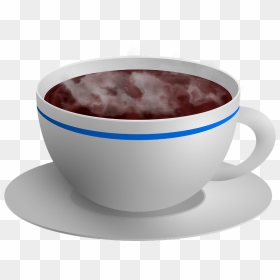 Hot Chocolate Coffee Tea - Coffee Cup Png Gif, Transparent Png - tea cup vector png