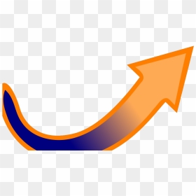 Blue-orange Arrow Svg Clip Arts, HD Png Download - orange arrow png