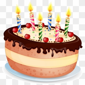 Candle Happy Birthday Png, Transparent Png - happy birthday cake png images