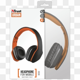 Mobi Headphones - Black - Trust Urban Revolt Mobi, HD Png Download - mobile headphone png