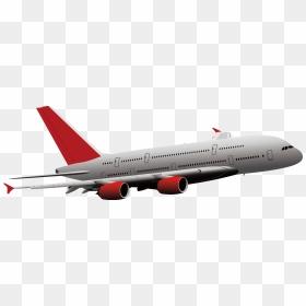 Boeing Airplane Aircraft Flight - Red Aeroplane Vector Png, Transparent Png - flight png images
