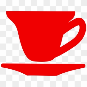 Red Teacup Clipart, HD Png Download - tea cup vector png