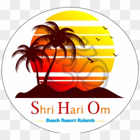 Transparent Om Clipart - Beach Sunset Vector Png, Png Download - shree logo png