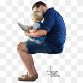 Cutout People Reading, HD Png Download - person reading png