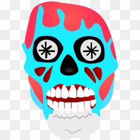 They Live Alien Png, Transparent Png - skull mask png