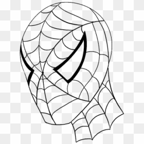Spider Man Draw Line, HD Png Download - deadpool face png