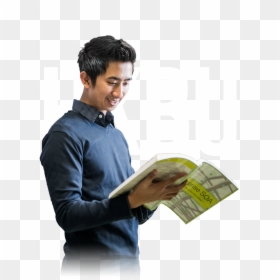 Sitting, HD Png Download - person reading png