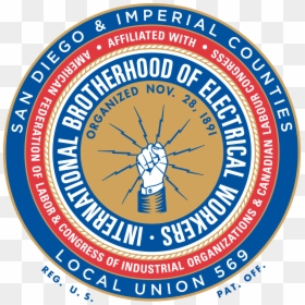 Ibew Local 569 Logo, HD Png Download - registered symbol png