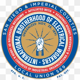 Ibew Local 569 Logo, HD Png Download - registered symbol png