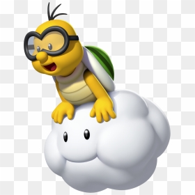Turtle On Cloud Mario, HD Png Download - koopa troopa png