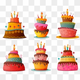 9 Birthday Cakes Clipart, HD Png Download - chocolate vector png